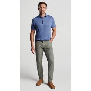 PETER MILLAR Crown Crafted Raleigh Performance Pants 44x34 Sage Green NWT